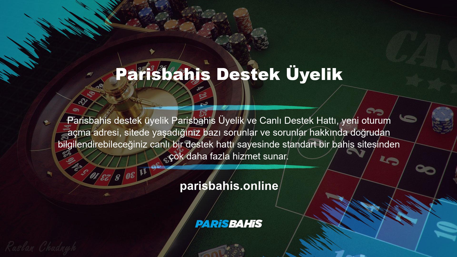E-posta yoluyla 7-24'e ulaşabileceğiniz sohbet ortamı, Whatsapp Numune veya Parisbahis Canlı Destek Hattı ile sorunlarınıza mümkün olan en kısa sürede çözümler buluyoruz